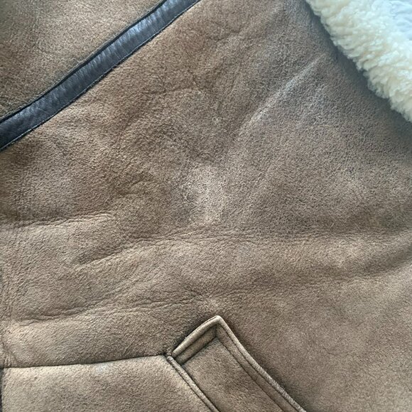 J. Peterman Company Jacket Men’s Size XL Vintage Brown 100% Lamb Leather Vest - Picture 14 of 14